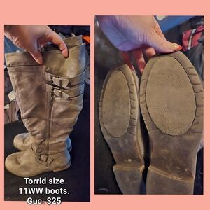 Torrid Women's Taupe Over the Knee Boots